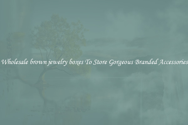 Wholesale brown jewelry boxes To Store Gorgeous Branded Accessories
