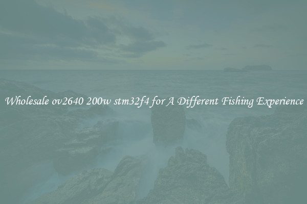 Wholesale ov2640 200w stm32f4 for A Different Fishing Experience