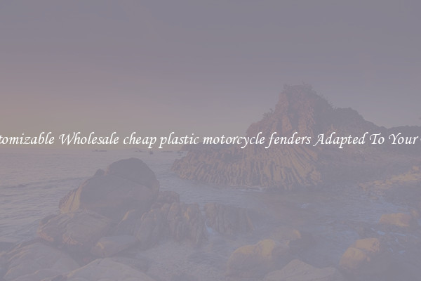 Customizable Wholesale cheap plastic motorcycle fenders Adapted To Your Bike