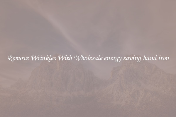 Remove Wrinkles With Wholesale energy saving hand iron
