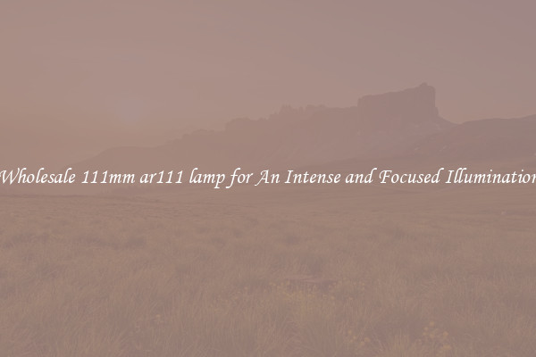 Wholesale 111mm ar111 lamp for An Intense and Focused Illumination