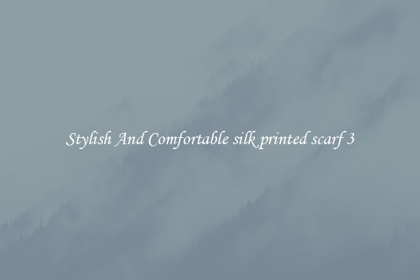 Stylish And Comfortable silk printed scarf 3