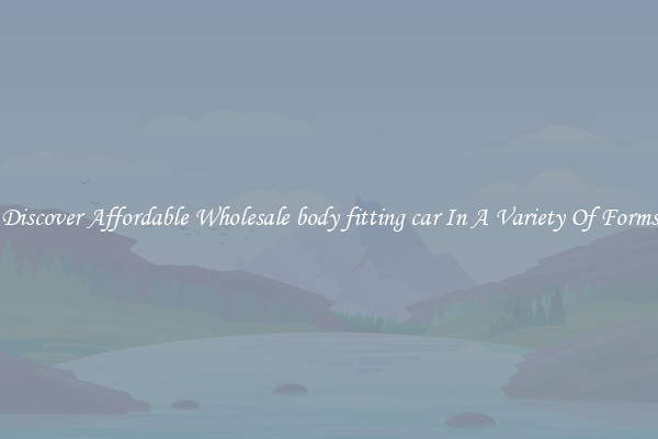 Discover Affordable Wholesale body fitting car In A Variety Of Forms