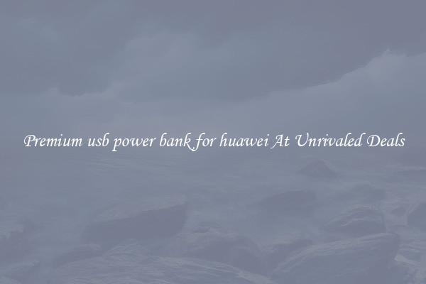 Premium usb power bank for huawei At Unrivaled Deals