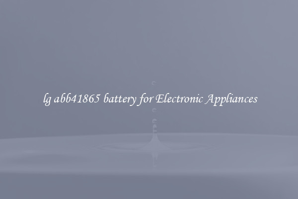 lg abb41865 battery for Electronic Appliances