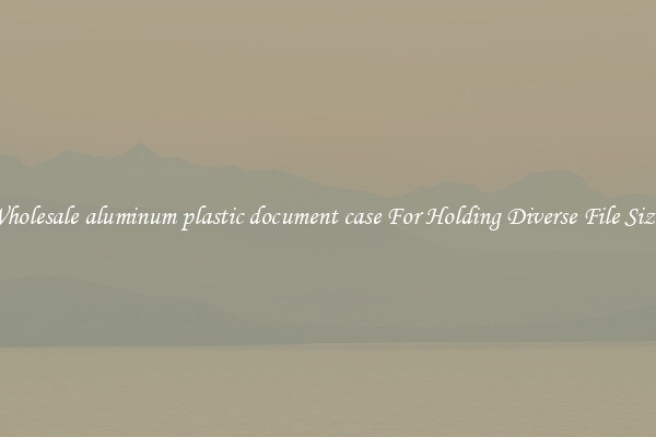 Wholesale aluminum plastic document case For Holding Diverse File Sizes