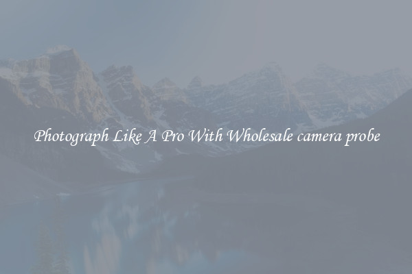 Photograph Like A Pro With Wholesale camera probe