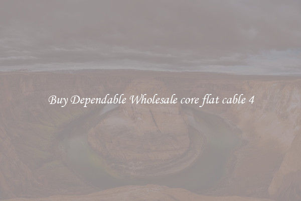 Buy Dependable Wholesale core flat cable 4