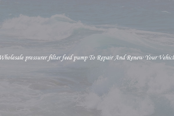 Wholesale pressurer filter feed pump To Repair And Renew Your Vehicle