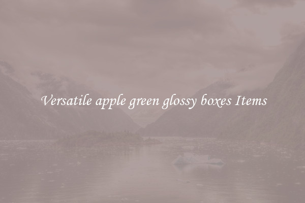 Versatile apple green glossy boxes Items